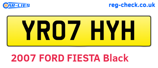 YR07HYH are the vehicle registration plates.