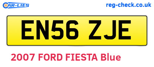 EN56ZJE are the vehicle registration plates.