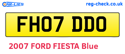 FH07DDO are the vehicle registration plates.