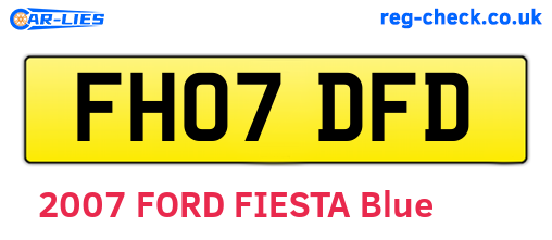 FH07DFD are the vehicle registration plates.