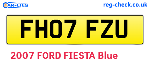 FH07FZU are the vehicle registration plates.