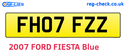 FH07FZZ are the vehicle registration plates.