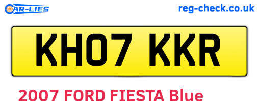 KH07KKR are the vehicle registration plates.