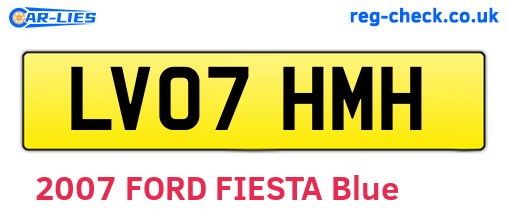 LV07HMH are the vehicle registration plates.