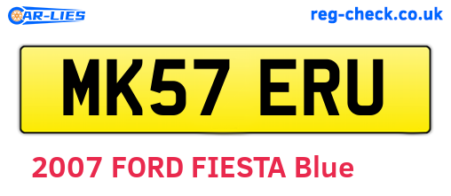MK57ERU are the vehicle registration plates.