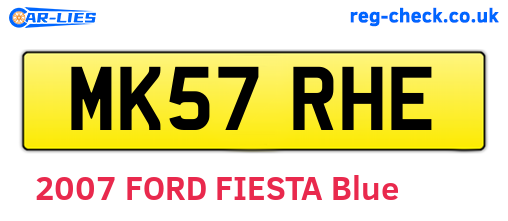 MK57RHE are the vehicle registration plates.