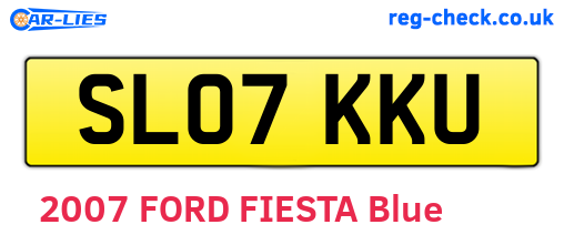 SL07KKU are the vehicle registration plates.