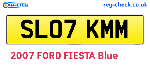 SL07KMM are the vehicle registration plates.