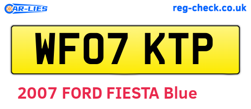 WF07KTP are the vehicle registration plates.
