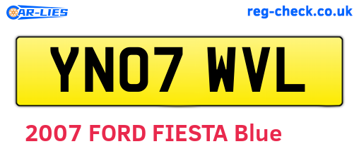 YN07WVL are the vehicle registration plates.