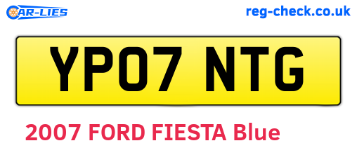 YP07NTG are the vehicle registration plates.