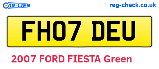 FH07DEU are the vehicle registration plates.