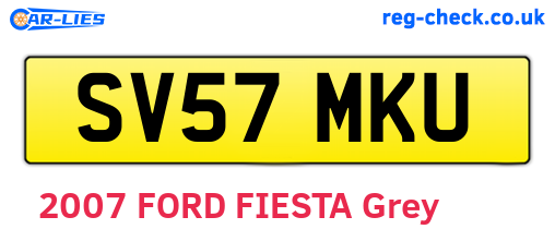 SV57MKU are the vehicle registration plates.