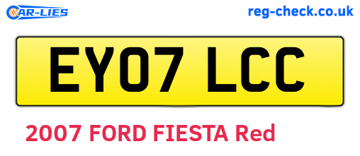EY07LCC are the vehicle registration plates.
