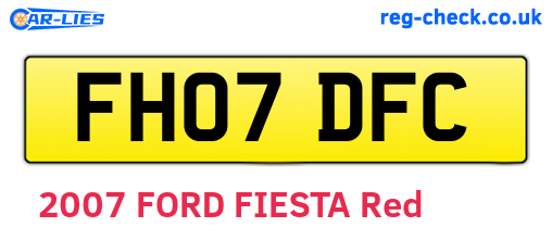 FH07DFC are the vehicle registration plates.