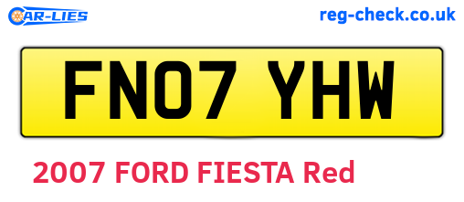 FN07YHW are the vehicle registration plates.