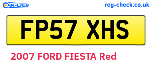 FP57XHS are the vehicle registration plates.