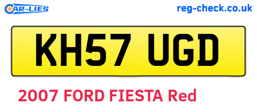 KH57UGD are the vehicle registration plates.