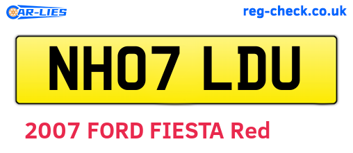 NH07LDU are the vehicle registration plates.