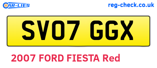 SV07GGX are the vehicle registration plates.