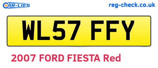 WL57FFY are the vehicle registration plates.