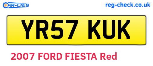 YR57KUK are the vehicle registration plates.