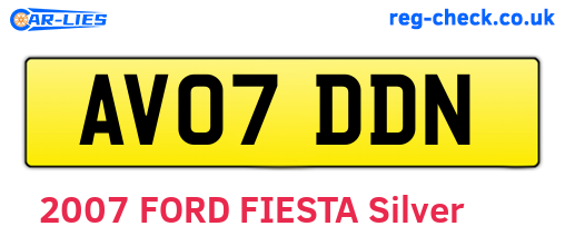 AV07DDN are the vehicle registration plates.