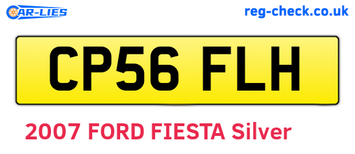 CP56FLH are the vehicle registration plates.