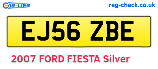 EJ56ZBE are the vehicle registration plates.