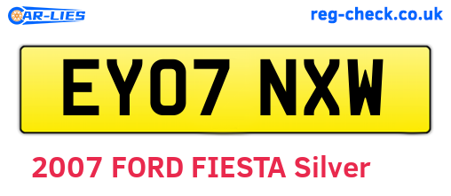 EY07NXW are the vehicle registration plates.
