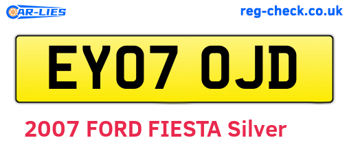 EY07OJD are the vehicle registration plates.