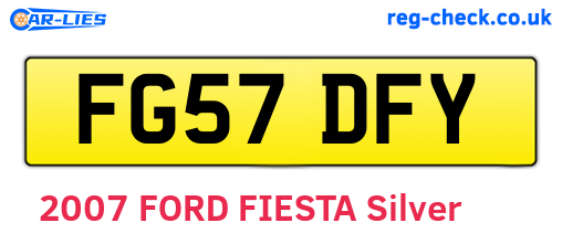 FG57DFY are the vehicle registration plates.