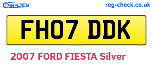 FH07DDK are the vehicle registration plates.