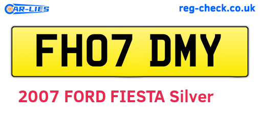 FH07DMY are the vehicle registration plates.