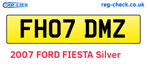 FH07DMZ are the vehicle registration plates.