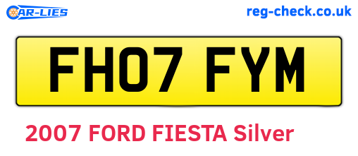 FH07FYM are the vehicle registration plates.