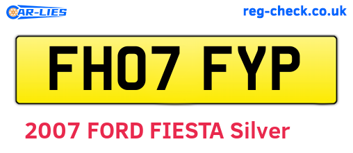 FH07FYP are the vehicle registration plates.