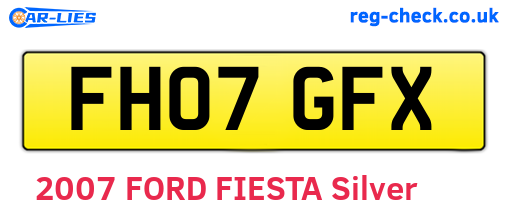 FH07GFX are the vehicle registration plates.