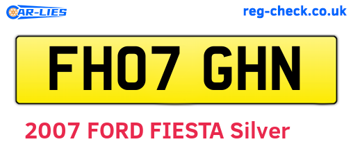 FH07GHN are the vehicle registration plates.