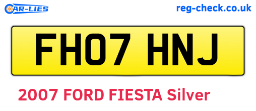 FH07HNJ are the vehicle registration plates.