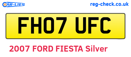 FH07UFC are the vehicle registration plates.
