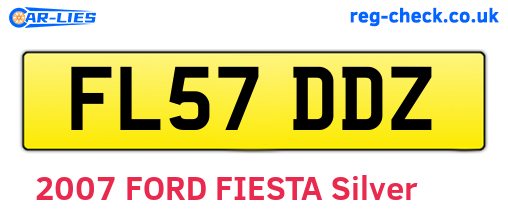 FL57DDZ are the vehicle registration plates.