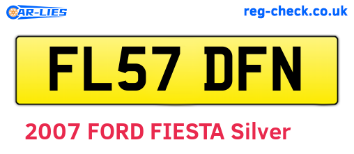 FL57DFN are the vehicle registration plates.