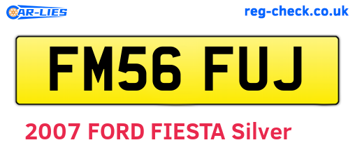 FM56FUJ are the vehicle registration plates.