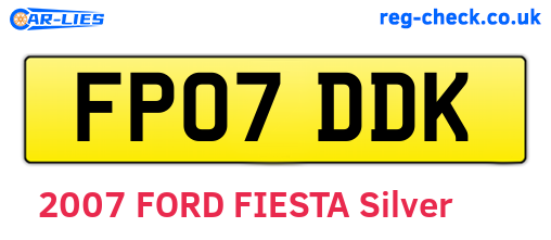 FP07DDK are the vehicle registration plates.