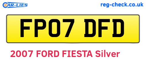 FP07DFD are the vehicle registration plates.