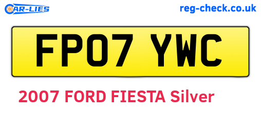 FP07YWC are the vehicle registration plates.