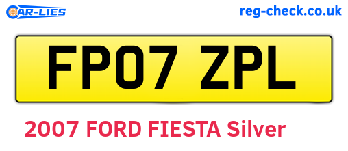 FP07ZPL are the vehicle registration plates.