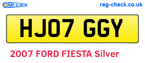 HJ07GGY are the vehicle registration plates.