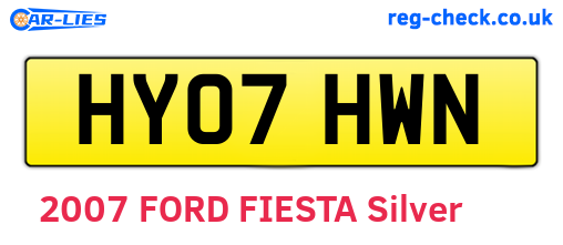 HY07HWN are the vehicle registration plates.